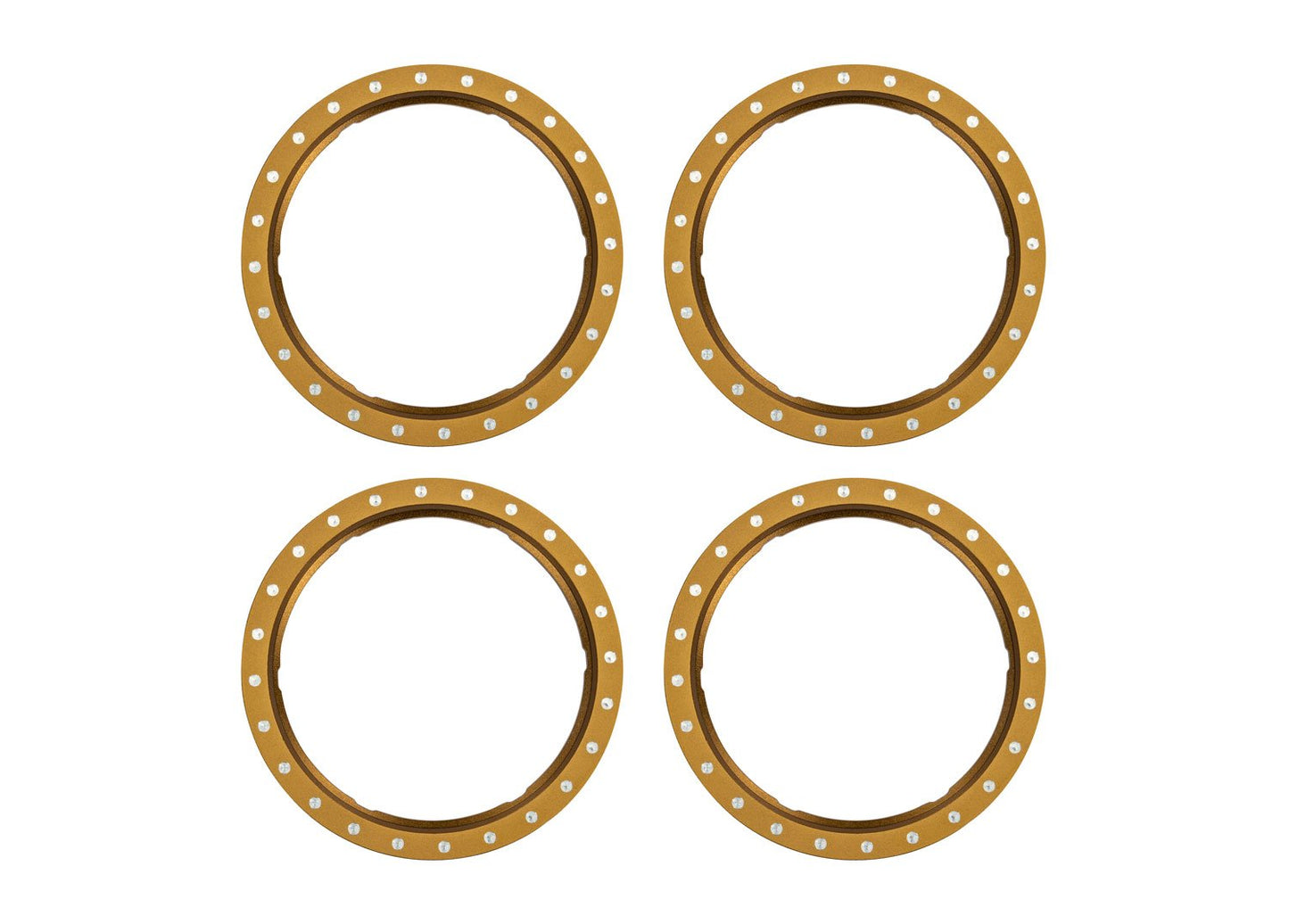 Pro Scale Bronze Aluminum Beadlock Rings (4)