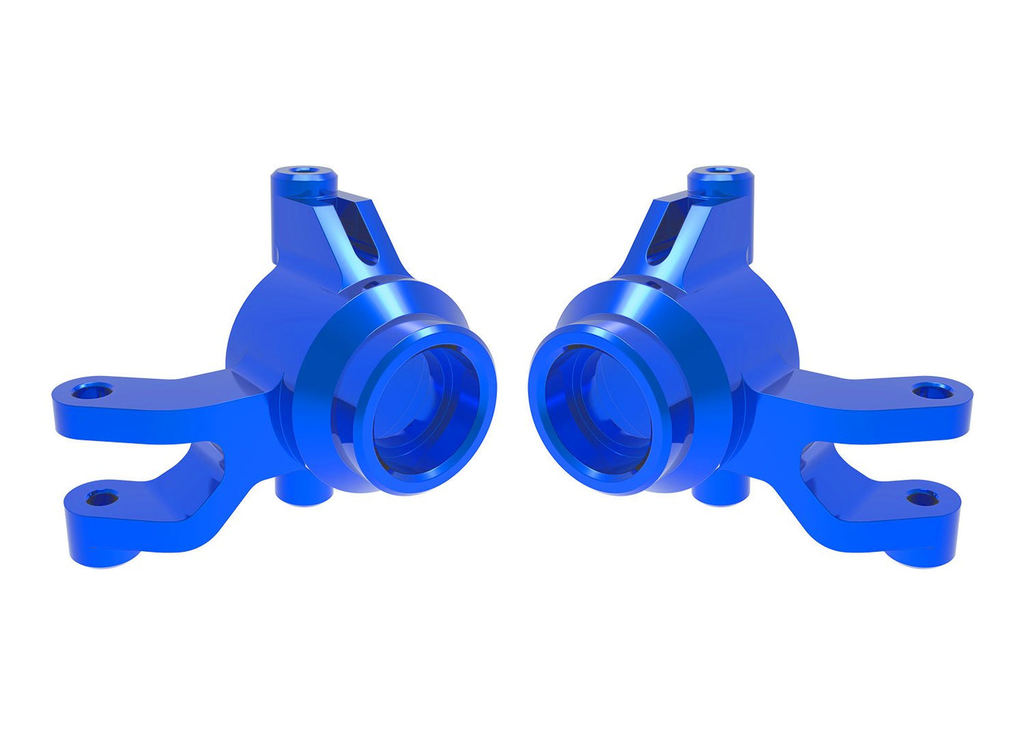 STEERING BLOCKS L&R BLUE ALUM