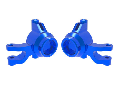 STEERING BLOCKS L&R BLUE ALUM