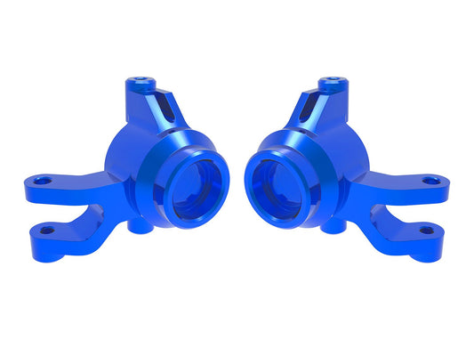 STEERING BLOCKS L&R BLUE ALUM