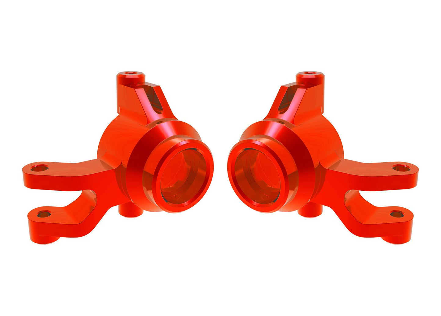 STEERING BLOCKS L&R ALUM RED
