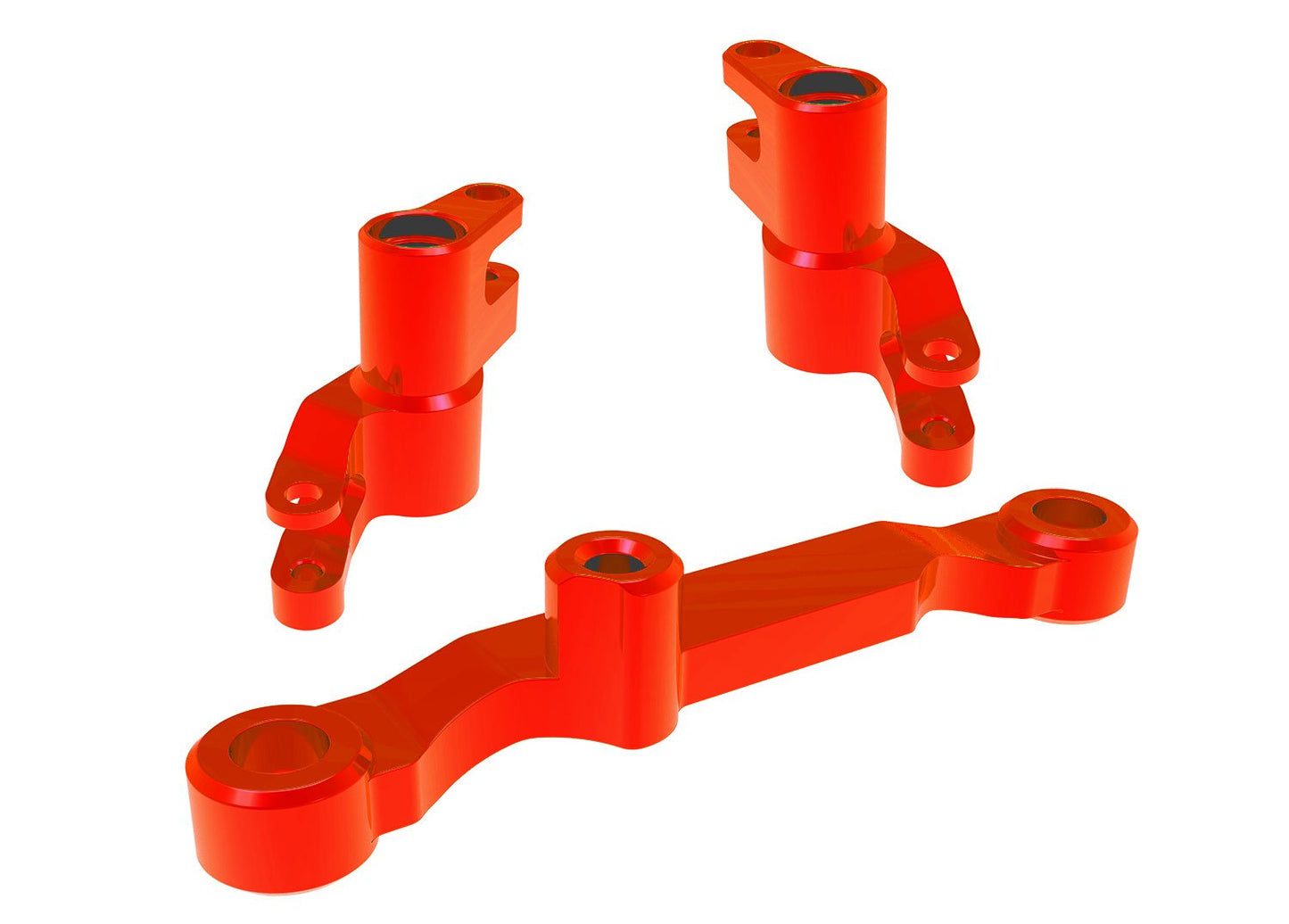 STEERING BELLCRANKS ALUM RED