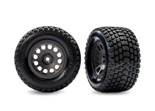 Gray Front Mini XRT Wheels w/ Gravix Tires (2)