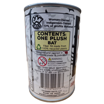 Mochi the Canned Bat | Stuffed Animal Plush in Can w/Jokes: Pop Top Lid