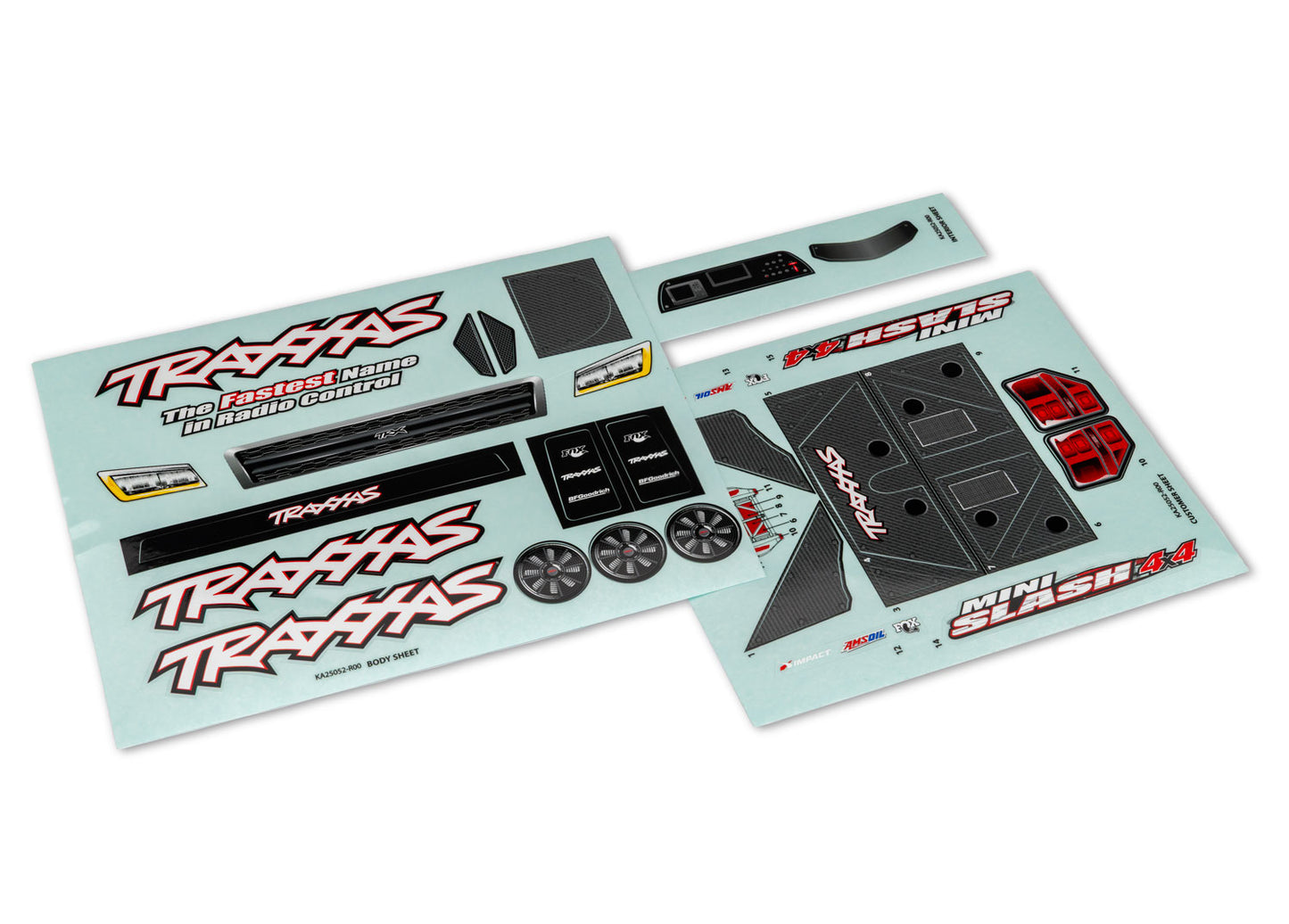 Mini Slash 4X4 Decal Sheets