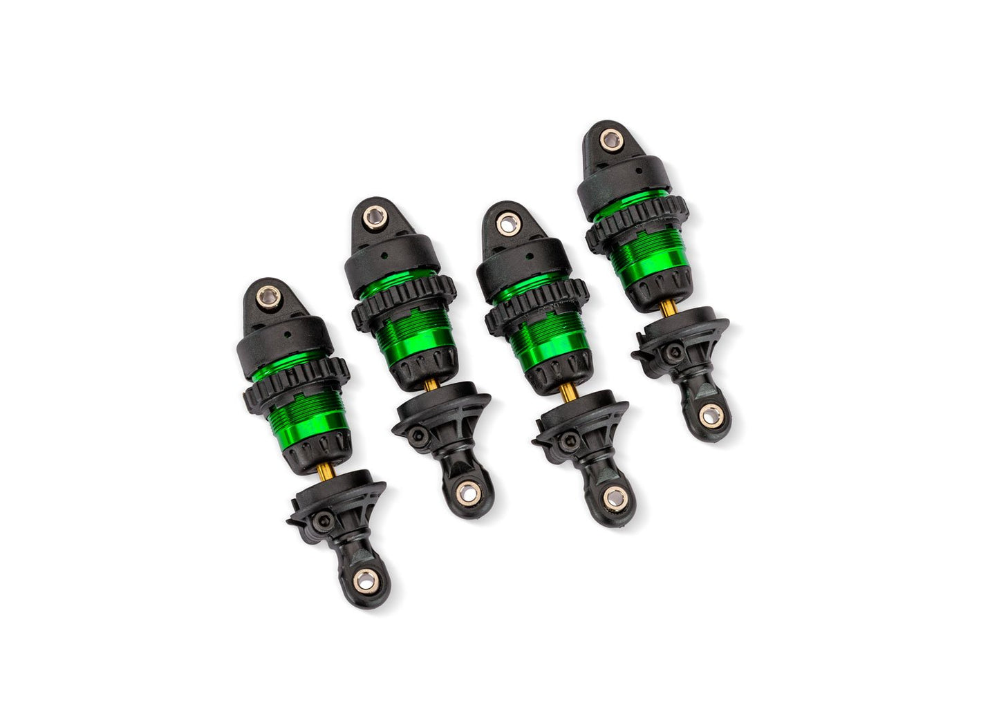 Green Aluminum Mini GTR Short Shocks (4)