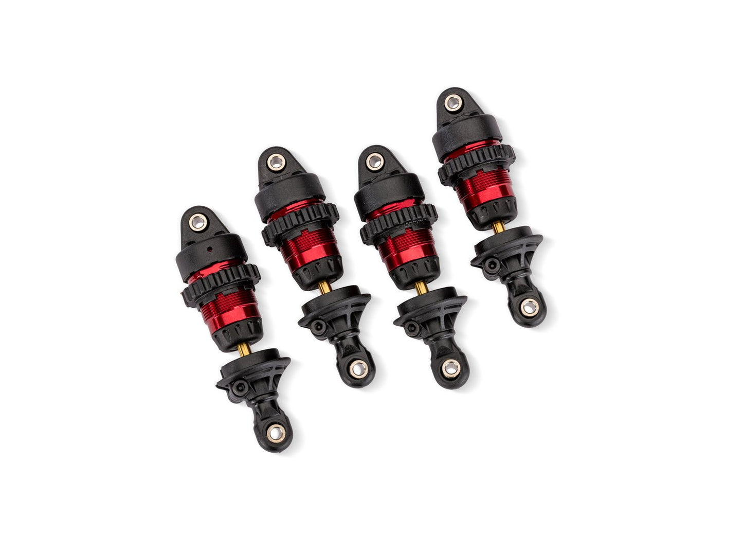 Red Aluminum Mini GTR Short Shocks (4)