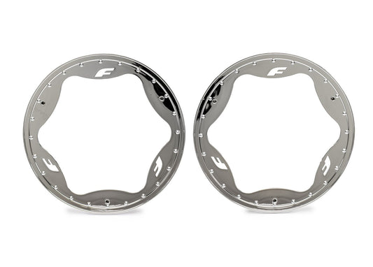 4.3" Chrome Funco Rear Beadlock Rings (2)