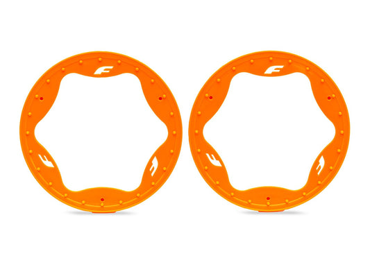 4.3" Orange Funco Rear Beadlock Rings (2)