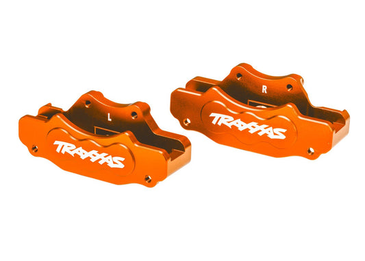 Orange Aluminum Sand Car Brake Calipers (L&R)