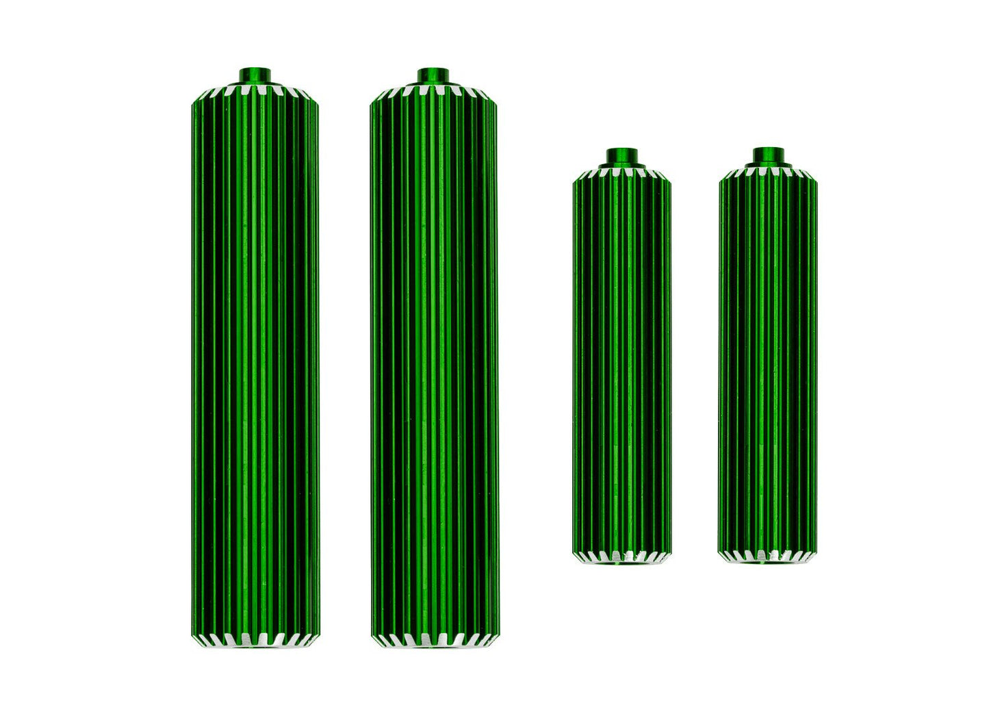 Green Aluminum Sand Car Shock Reservoirs (F&R)