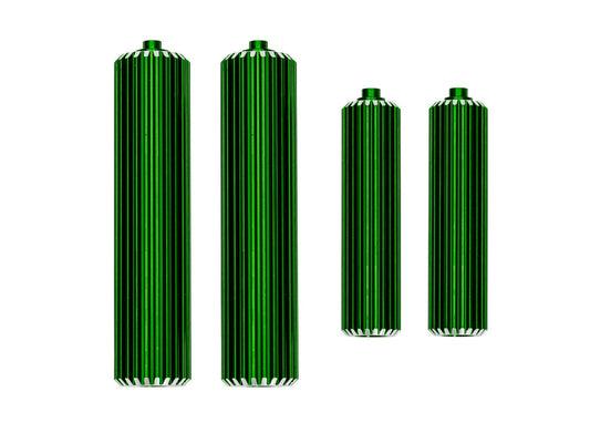 Green Aluminum Sand Car Shock Reservoirs (F&R)