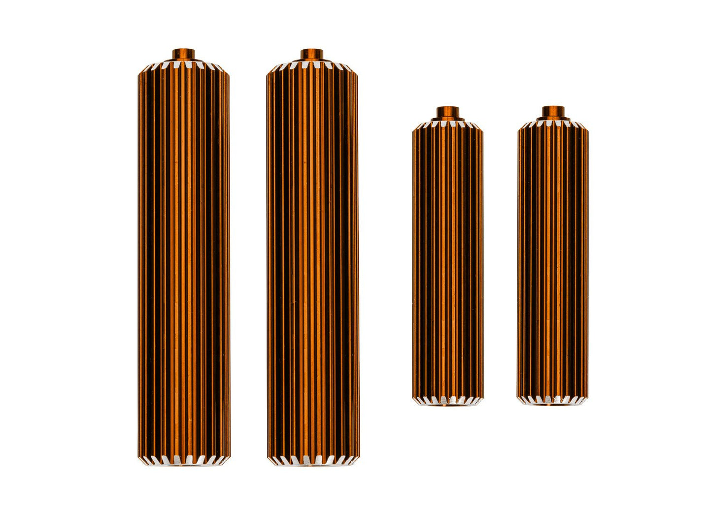 Orange Aluminum Sand Car Shock Reservoirs (F&R)