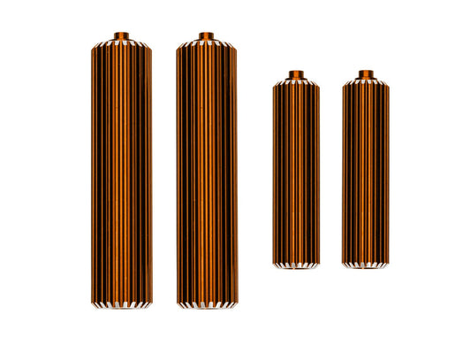 Orange Aluminum Sand Car Shock Reservoirs (F&R)
