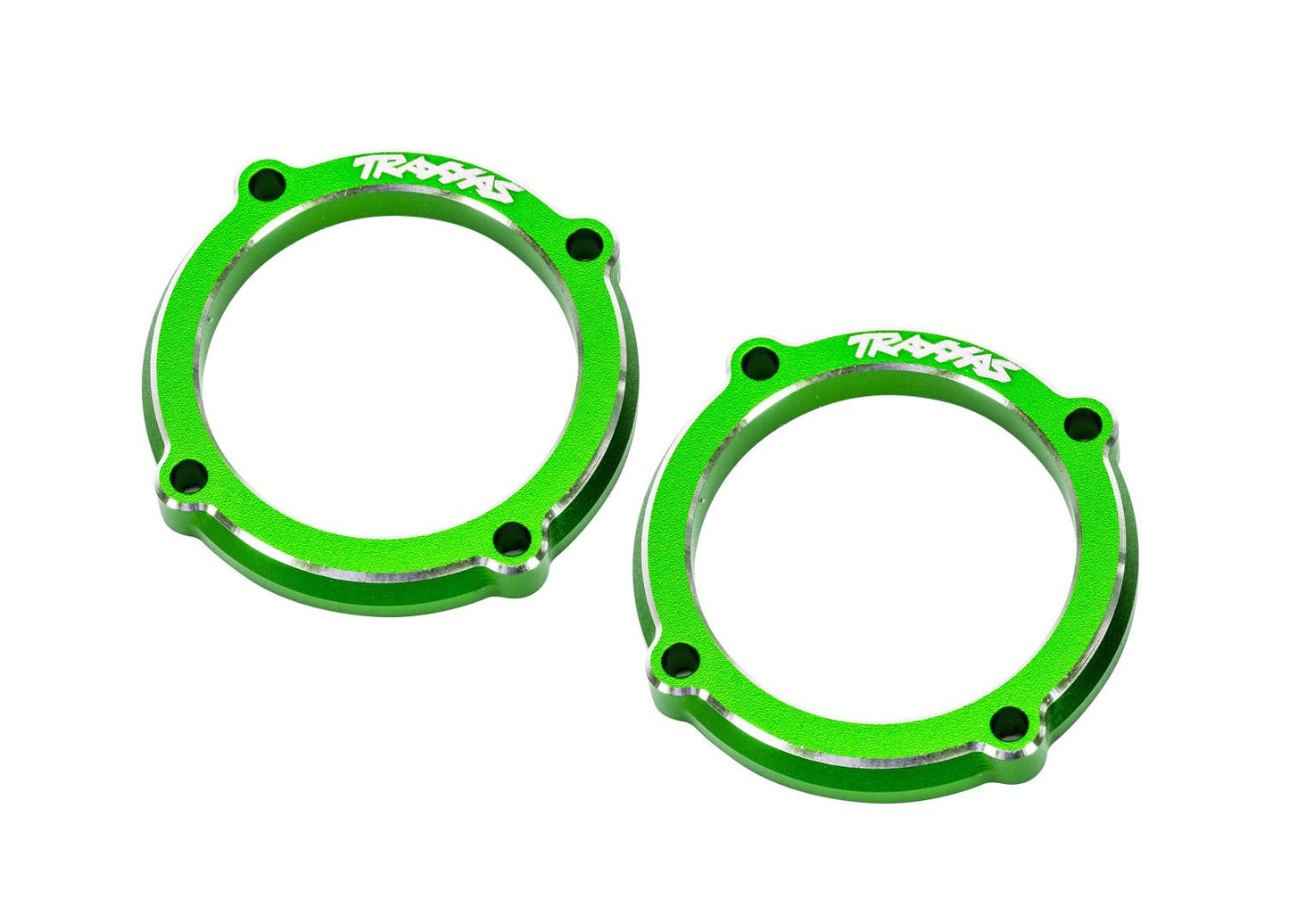 Green Aluminum LED Light Pod Retainers (2)