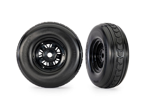 3.2" Funco Black Front Wheels & Arrow Tires (2)