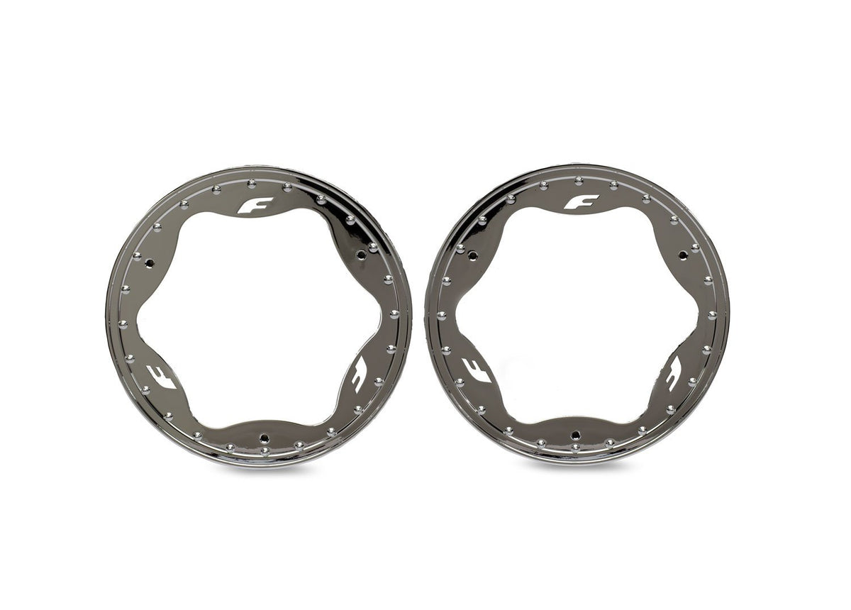 3.5" Chrome Funco Front Beadlock Rings (2)