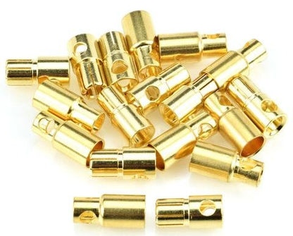 Apex RC Products 6.0mm Male / Female Gold Plated Bullet Connectors Plugs - 10 Pair