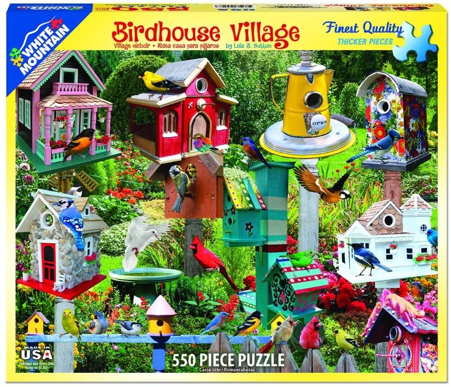 Birdhouse Village (1137PZ) - 550 Piece Jigsaw Puzzle