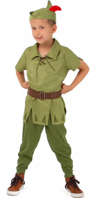 Peter Pan with Hat - XL (7-9 yrs.)