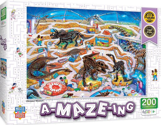 A-maze-ing - Dinosaur Museum 200pc Puzzle
