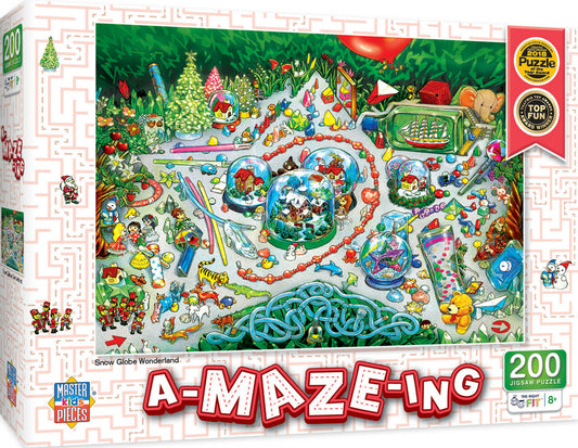 A-maze-ing - Snow Globe Wonderland 200pc Puzzle