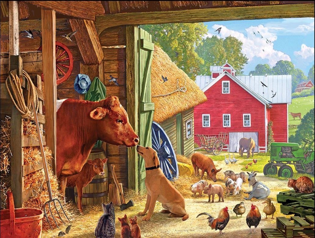 Barnyard Buddies (1254PZ) - 550 Piece Jigsaw Puzzle