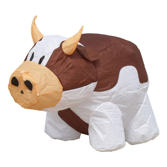 Bouncing Buddy Cow Brown / White