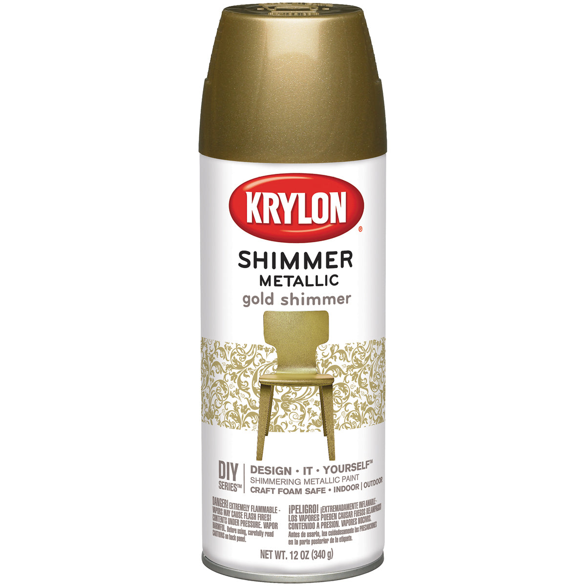 Shimmer Metallic Paint 11.5oz-Gold