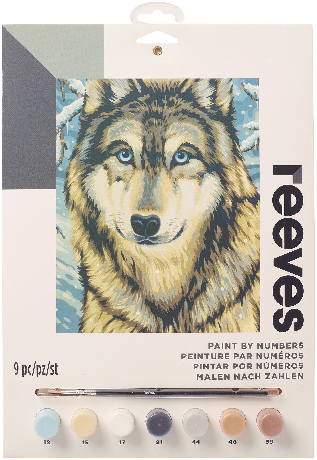 Junior Paint By Number Kit 9"X12"-Wolf 2