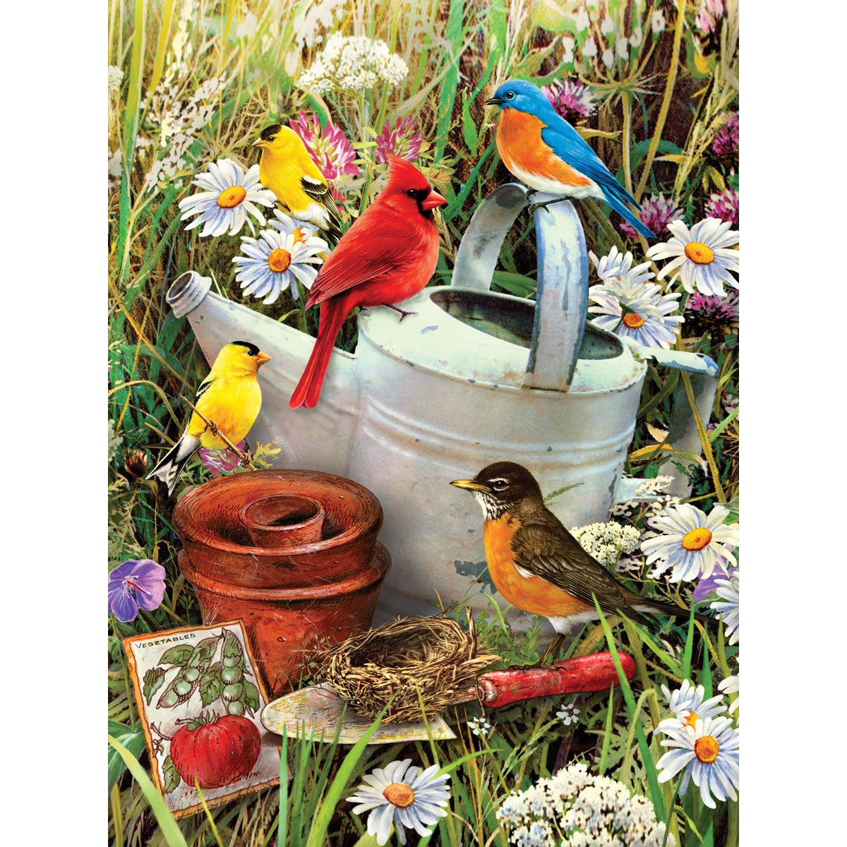 Junior Small Paint By Number Kit 8.75"X11.75"-Garden Birds