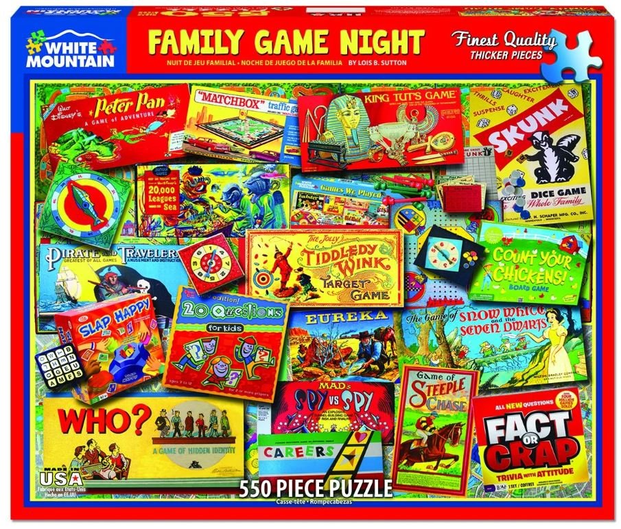 Family Game Night(1330PZ) - 550 Piece Jigsaw Puzzle