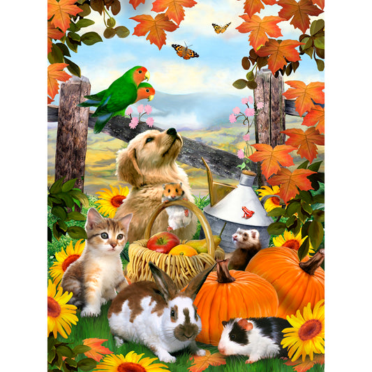 Junior Small Paint By Number Kit 8.75"X11.75"-Autumn Festival