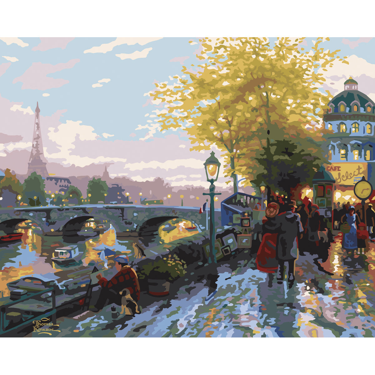 Paint By Number Kit 16"X20"-Paris Eiffel Tower