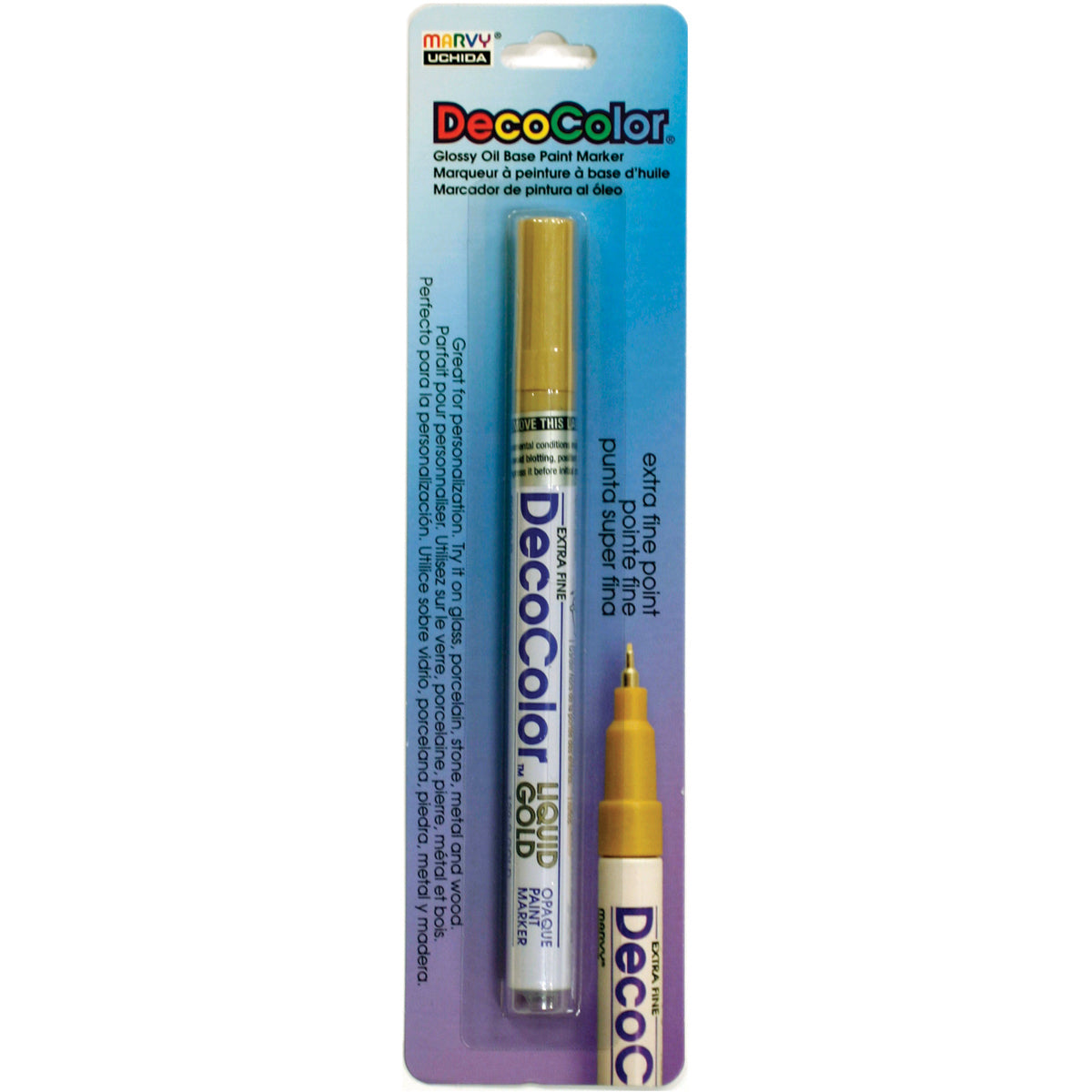 Uchida DecoColor Extra Fine Metallic Opaque Paint Marker-Liquid Silver