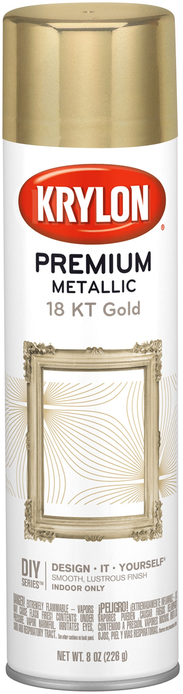 Premium Metallic Spray Paint 8oz-18 Karat Gold