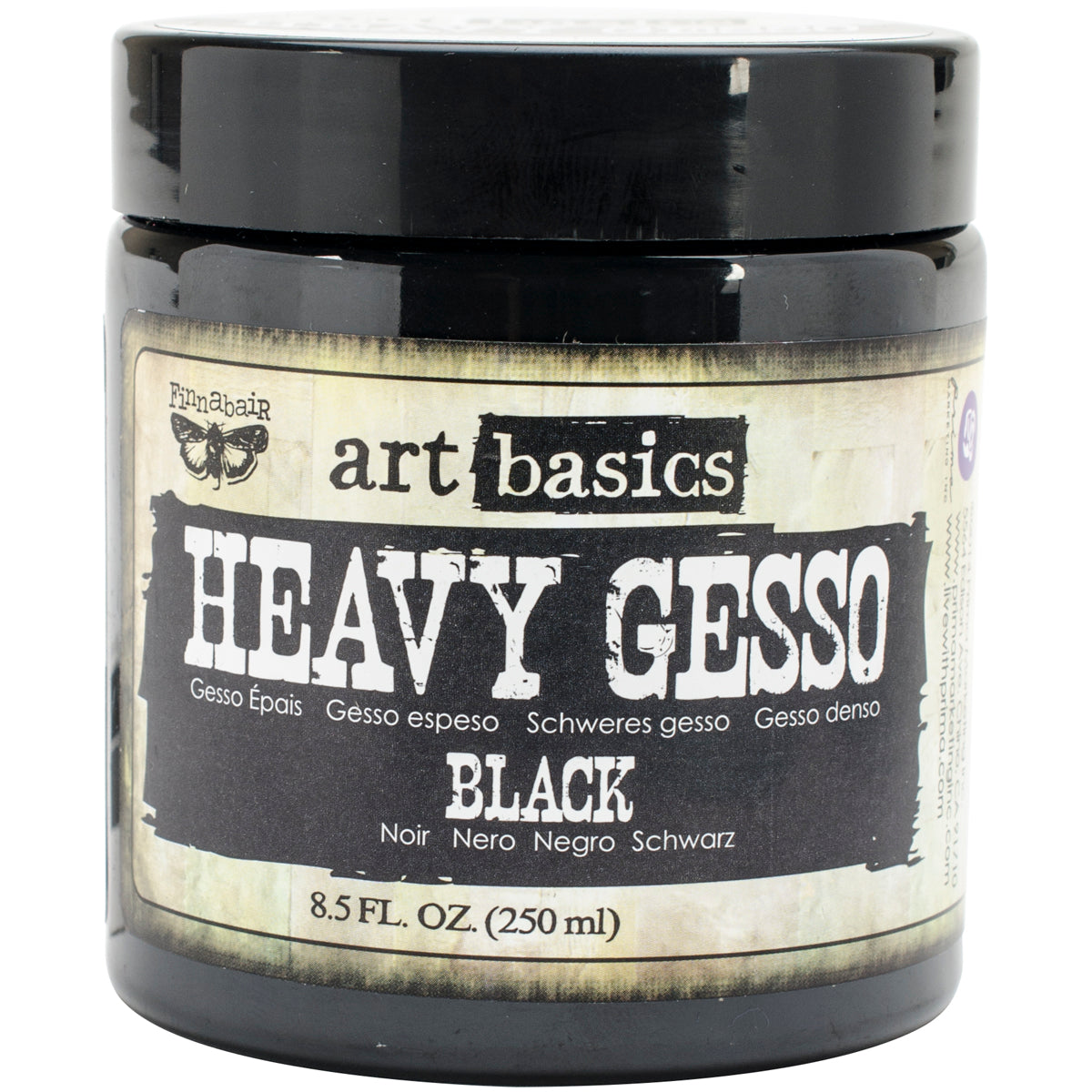 Finnabair Art Basics Heavy Gesso 8.5oz-Black