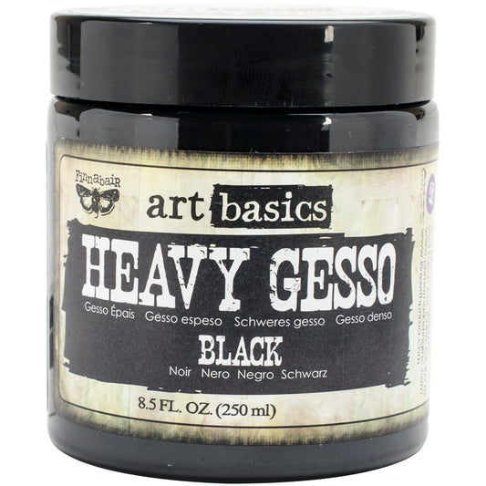 Finnabair Art Basics Heavy Gesso 8.5oz-Black