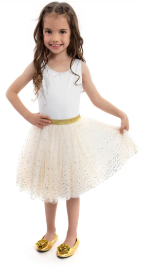 Gold Shimmer tutu 3-8 yrs.