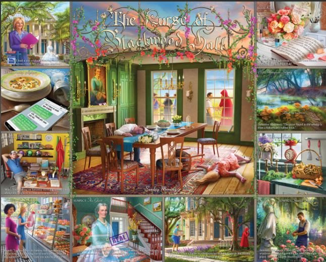 Curse of Blackwood Hall (1437pz) - 1000 Piece Jigsaw Puzzle