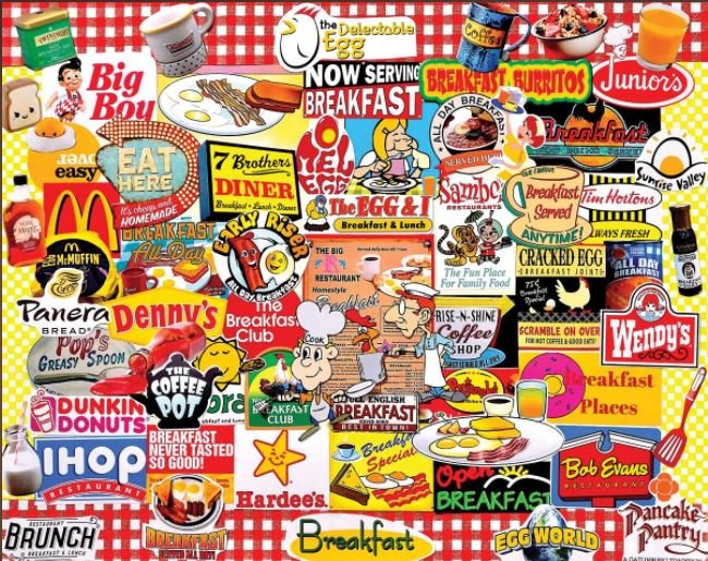 I Love Breakfast (1440pz) - 1000 Piece Jigsaw Puzzle