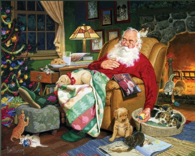 Santa's Naptime (1487pz) - 1000 Piece Jigsaw
