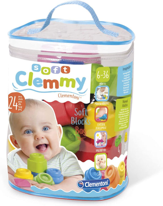 24 pc. Soft Block Zip Bag Clemmy