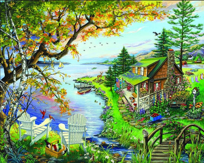By The Lake (1520pz) - 1000 Piece Jigsaw Puzzle