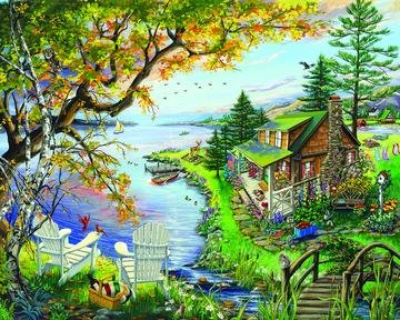 By The Lake (1520pz) - 1000 Piece Jigsaw Puzzle