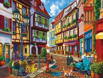 Old World Street (1542pz) - 550 Piece Jigsaw Puzzle