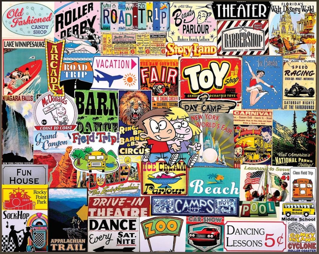 Places I Went As A Kid (1577pz) - 1000 Pieces