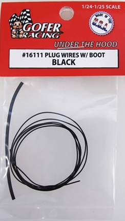 BLACK PLUG WIRE W/BOOTS
