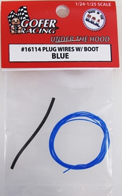BLUE PLUG WIRE W/BOOTS