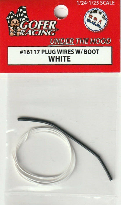 Plug Wires w/boot White